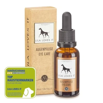 Image de SOIN DES YEUX pour chiens nettoyage doux, apaise et régénère, dissout les incrustations la saleté, hydrate, avec effet rafraîchissant, de LILA LOVES IT, 30 ml