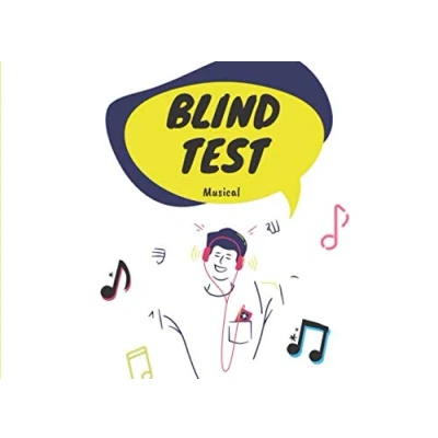 Image de carnet de scores pour Blind Test Musical: Notez vos points dans ce pendant que vous jouez en famille ou entre amis au Musical