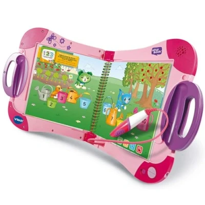 Image de VTech MagiBook Starter Pack Rose, Lecteur Interactif de Livres Éducatifs, Système Ludique d&#039;Apprentissage la Lecture avec Stylet Tactile, Cadeau Enfant 2 Ans à 8 Contenu en Français