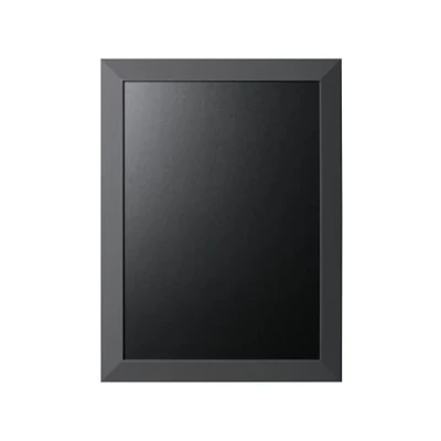 Image de Bi Office Kamashi Anthracite Tableau à craie Noir 90 x 60 cm Cadre en MDF Gris