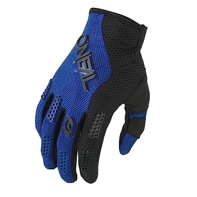 Image de O&#039;NEAL Gants de vélo et Motocross MX MTB FR Downhill Ajustement pour Un Maximum Confort, matériau perméable à l&#039;air Element Glove RACEWEAR V.24 Adulte Noir Bleu Taille L