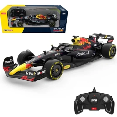 Image de Voiture télécommandée RC Oracle Red Bull Racing F1 RB18 (Échelle 1:18) 2.4GHz sous Licence Officielle RB Conduire pour Survivre