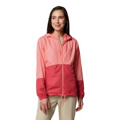 Image de Columbia Flash FORWARD Veste coupevent, Femme, Taille: XXL, Alpenglow/daredevil