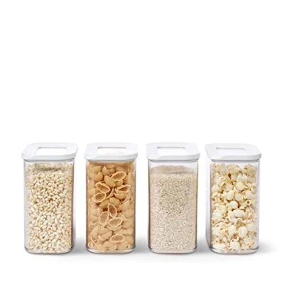 Image de Mepal Ensemble de 4 Boîte Conservation Alimentaire Modula Cuisine avec Couvercle Rangement Empilable &amp; Hermétiques x 1500 ml White
