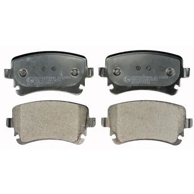 Image de DENCKERMANN B110854 Jeu de plaquettes frein Essieu arrière préparé pour indicateur d&#039;usure, contact signal d&#039;usure exclu AUDI: A4 B7 Avant
