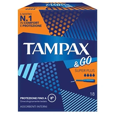 Image de Tampax &amp;Go Super Plus x18 tampons