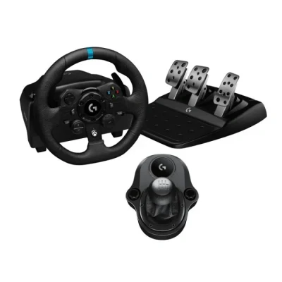 Image de Ensemble Logitech G923 SE Racing volant et pédalier de course pour Xbox Series XS One PC + levier vitesse Driv
