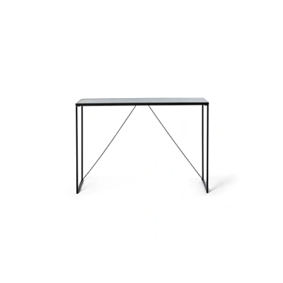 Image de Jahnke Glam Console, Bois d&#039;ingénierie Métal, Verre Noir/Noir, Taille Unique
