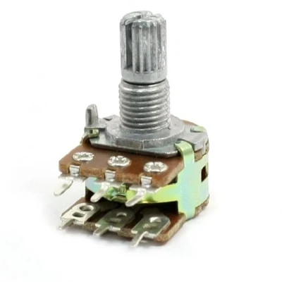 Image de sourcing map 10K ohm Potentiomètre Cône Variable Linéaire 6 Bornes Double WH138 B10K