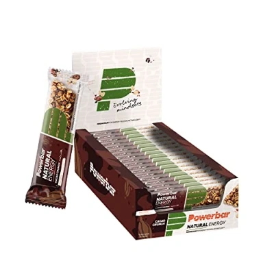 Image de Powerbar Natural Energy Cereal Cacao Crunch 18x40g Veganer Kohlenhydrat Energie Riegel + Magnesium