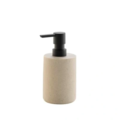Image de douceur d&#039;intérieur, Distributeur Savon (Ø 7 x 16 cm) Granite Sable, Polyrésine Unie