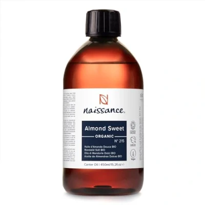 Image de Naissance Huile D’Amande Douce Certifiée BIO (No. 215) Pressée À Froid 450ml Hydratant Naturelle, Végan, Sans Odeur Lubrifiant Pour Massage Corps, Visage, Cheveux, Ongle