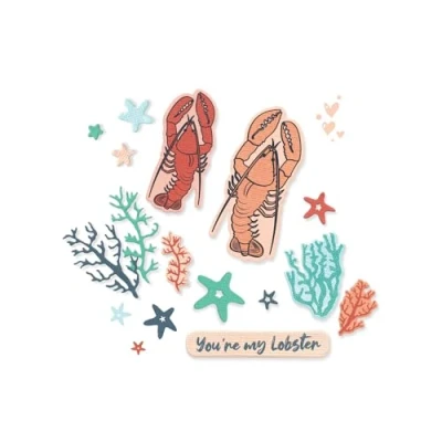 Image de Sizzix Framelits Lot de matrices découpe You&#039;re My Lobster Multicolore Taille unique