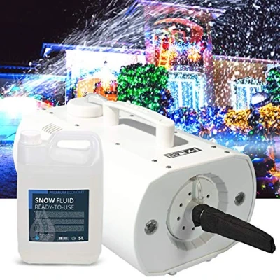 Image de Machine à neige artificielle LED pour Evenements, Décoration Noël Capacité 550ml 5L de liquide INCLUS FXLAB G002GSS