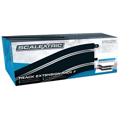 Image de Set 7 d’extensions de circuits 4 lignes droites 350 mm ; virages rayon 3.