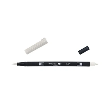Image de Tombow ABT N89 1P Feutre pinceau à deux pointes gris