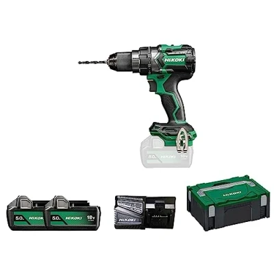 Image de Perceuse Visseuse HIKOKI DS18DCWPZ 18V 5.0Ah 140 Nm Mandrin auto serrant 13 mm métallique à blocage
