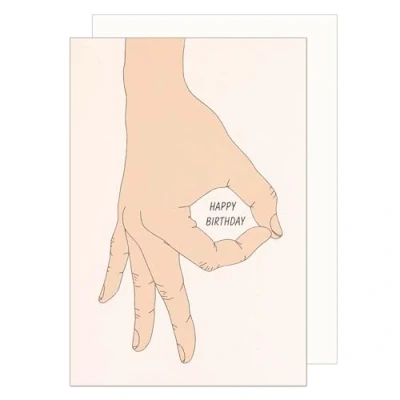 Image de Edition Seidel G3627 SW024 Carte d&#039;anniversaire avec enveloppe Motif main d&#039;adolescent