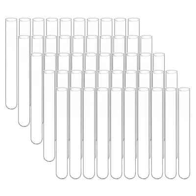 Image de stonylab Tubes à Essai en Verre Borosilicaté Transparent Fond Rond, Diamètre de 20 mm et Longueur 150 pour Usage Laboratoire, lot 50