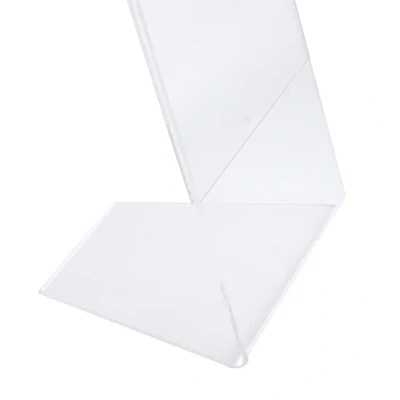 Image de Exacompta Réf. 813058D 1 Porte visuel incliné vertical A3 Dimensions Prof 53 x larg 19 H 0,3 cm PMMA (acrylique) pour photos, publicités, menus restaurants, hôtels Cristal