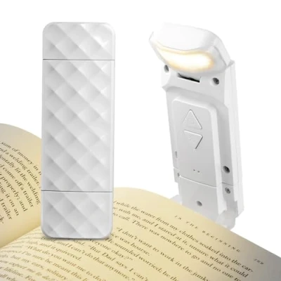 Image de AiQInu Lampe de Lecture USB, pour Lire dans le Lit, 3 Couleurs et 5 Niveaux, Livre Lecture, Liseuse Lumiere Liseuses LED Rechargeable, Clip