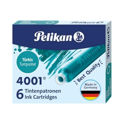 Image de Pelikan Cartouches D&#039;encre pour stylos plume 6 pcs Courtes interchangeables Remplacement Couleur Durable Clair Calligraphie Écriture manuelle l&#039;école de travail