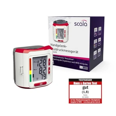 Image de scala SC 6400 Tensiomètre au Poignet, Rouge, Blanc