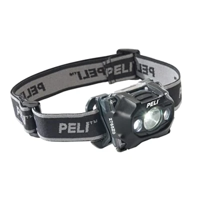 Image de Peli 2765Z0 Lampe Frontale Premium Avec Vision Nocturne, Homologuée ATEX Zone 0, Qualité Supérieure pour Les Pompiers et Électriciens, IP54, Résistante à L&#039;Eau, 141 Lumens, Couleur : Noire