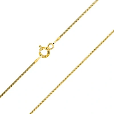 Image de PLANETYS Chaîne Maille Serpent Argent 925/1000 Plaqué Or Jaune 18 Carats Largeur 1 mm 60 cm