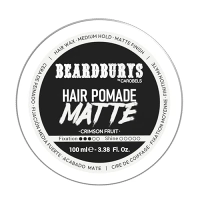 Image de Beardburys Cire capillaire mate pour homme, tenue moyenne un contrôle sans perte de flexibilité Finition mate, 100 ml