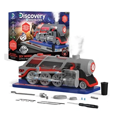 Image de Discovery Mindblown 1423005920 DIY Model Steam Engine Locomotive à Vapeur Construire soi même pour Les Enfants partir de 8 Ans, 1423005920, Multicolore