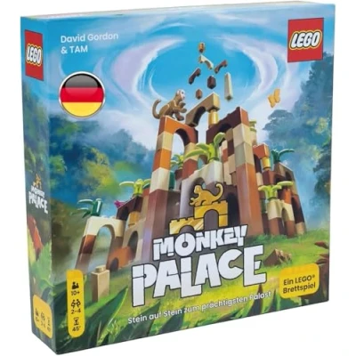 Image de Dotted Games Monkey Palace : Un Jeu de société Lego Pierre sur pour Le Palais Plus somptueux ! Blocs Construction Familial Amusant Enfants et Adultes Âge 10+, 2 à 4