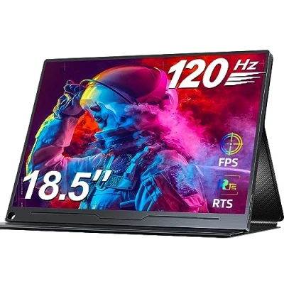 Image de UPERFECT Ecran Portable 18,5 Pouces 120Hz Moniteur avec Écran IPS Full HD 1920 * 1080 USB C Mini HDMI pour Laptop PC Xbox PS4/5 Xbo Raspb Pi