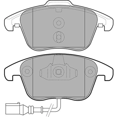 Image de DELPHI LP211 Jeu de plaquettes frein non préparé pour indicateur d&#039;usure avec tôle anti bruit sans accessoires LAND ROVER: Discovery 1