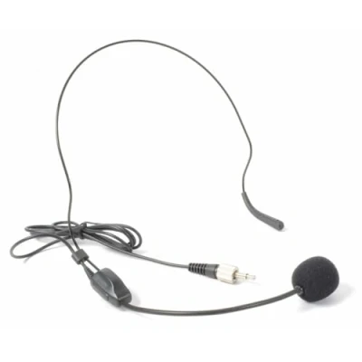 Image de Power Dynamics PDH3 Microphone Serre Tête pour Ordinateur Filaire, Noir, Cordon avec Mini Jack (pour Séries PDWM/STWM), Micro Professionnel, Haute Qualité, Matériel Robuste