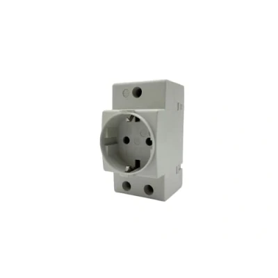Image de RASMACOR Prise Schuko rail din 16 A 220 V modulaire 2 pôles + terre 2.5 Modules