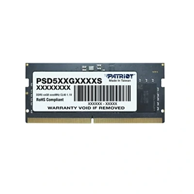 Image de Patriot Signature DDR5 RAM 16 Go (1X16 Go) 4800MT/s CL40 SODIMM Laptop/Notebook Memory Module PSD516G480081S