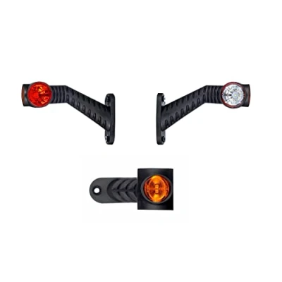 Image de Web Truck 2 x LED caoutchouc feu de gabarit latéral 12V 24V avec homologation E position voiture camion caravane lampe lumière blanc rouge orange