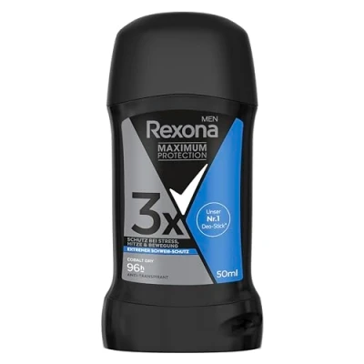 Image de Rexona Men Maximum protection Cobalt Dry Déodorant anti transpirant avec 96 heures de contre la transpiration et les odeurs corporelles 50 ml