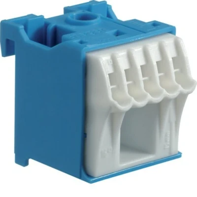 Image de Hager Quick Connect Bloc multiprise neutre 1 x 25 mm2 + 5 4 (2 blocs N bornes)