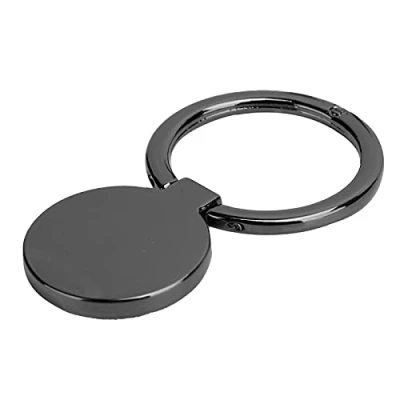 Image de Support de Bague Téléphone Portable, Rotation à 360 , Doigt Universelle, Béquille, Poignée en Métal pour Voiture Magnétique, Universel(Le Noir)