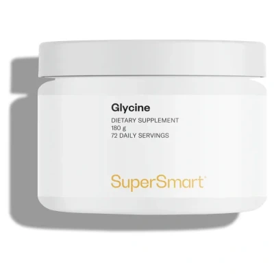 Image de Glycine Pure en Poudre Excellent Apport quotidien 100% Vegan Acide Aminé de qualité supérieure Sans Additifs Excipient Favorise la Production Collagène, Créatine Supersmart