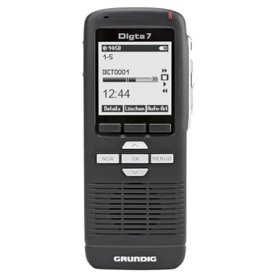 Image de Grundig Digta 7 Slide, Dictaphone Noir avec Digtasoft One, Typ 702