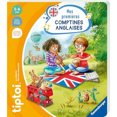 Image de Ravensburger tiptoi® Livre interactif Mes premières comptines anglaises Jeu éducatif électronique, sans écran A partir de 3 ans version française 13099011