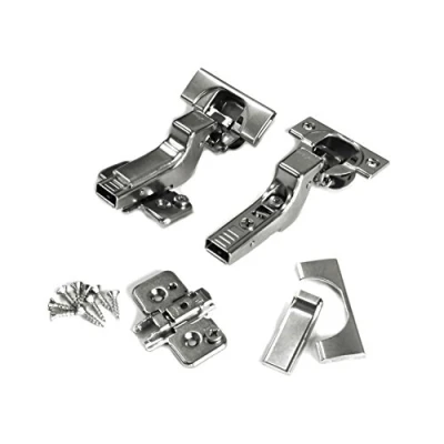 Image de Blum Lot de 8 charnières à fermeture amortie BLUMOTION douce, 110 degrés, automatique, sans cadre, avec plaques montage et recouvrement charnière (encart