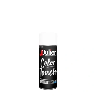 Image de Julien Peinture Aérosol Intérieure et Extérieure Color Touch en Phase Aqueuse Blanc Neige Mat 400ml
