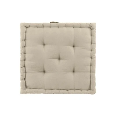 Image de douceur d&#039;intérieur, Coussin de Sol (50 x 50 10 cm) Twily Lin, Coton / Polyester Recyclé