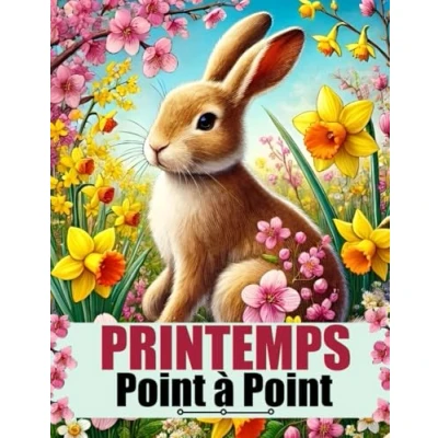 Image de Printemps Point à Point: Points relier en Grands Caractères Pour Adultes, Seniors et enfants