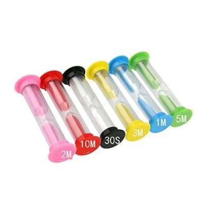 Image de 6 couleurs Sablier Sable Horloge Timers 30sec/1 min/2 min/3 min/5 min/10 min