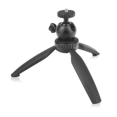 Image de OVERMAX Tripod Stand Mini trépied Portable pour projecteurs, capacité de Charge 2 kg, Compatible avec Les Supports à Filetage 1/4 Pouce réglage l&#039;angle et la Hauteur 8,5 14cm